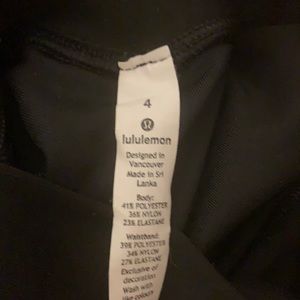 Lulu lemon black with some detail